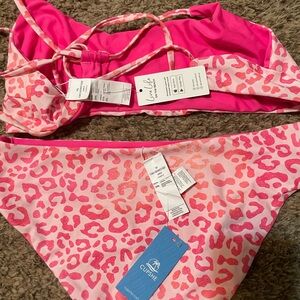 Cupshe Vibrant Pink Animal Print Bikini